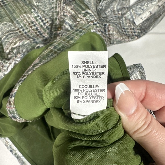 NWT $295 RAMY BROOK [ Small ] Hamilton Mesh Long Sleeve Top Sage Tartan 7136 - Picture 6 of 16